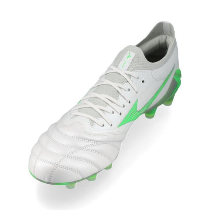 Morelia Neo IV Beta FG Frontier - White/Neon Green - Elite Boots