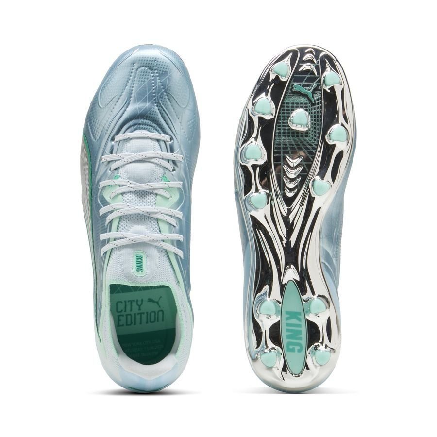 King 20 Ultimate FG/AG New York City Edition - Icy Blue/Mint Jelly - Elite Boots