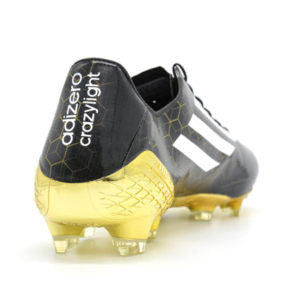 Adizero F50 Ghosted Crazylight FG Black/Gold - Elite Boots