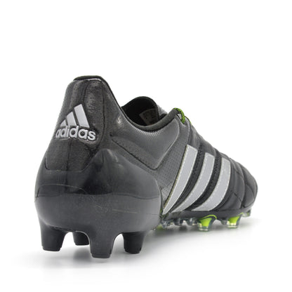 Ace 15.1 Leather FG/AG Black/Silver - Elite Boots