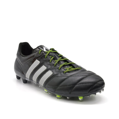 Ace 15.1 Leather FG/AG Black/Silver - Elite Boots