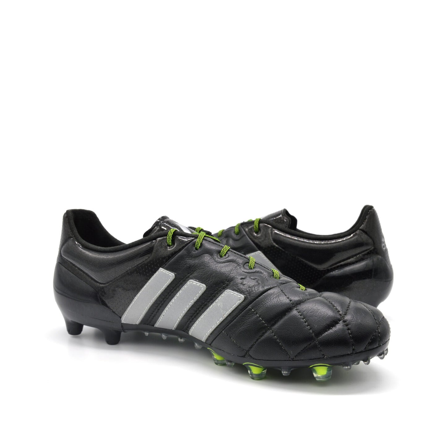 Ace 15.1 Leather FG/AG Black/Silver - Elite Boots