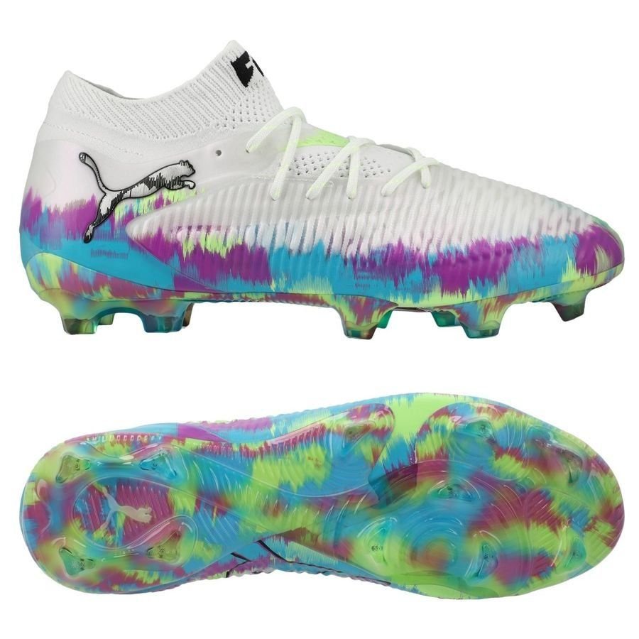 Future 8 Ultimate FG Brilliance - White/Fizzy Apple - Elite Boots