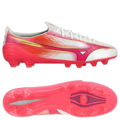 Alpha III Elite FG Blazing Flair - White/Fuchsia Purple - Elite Boots