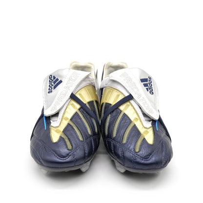 Predator PowerSwerve FG Navy/White - Elite Boots