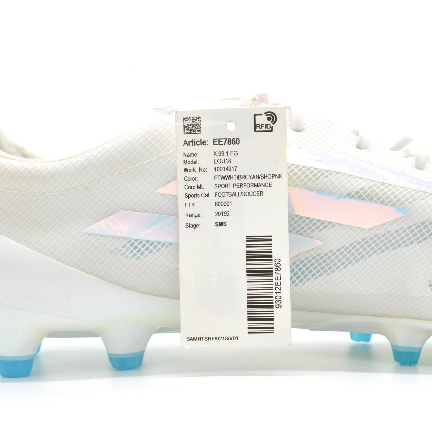 99.1 FG - White/Bright Cyan/Shock Pink Limited Edition - Elite Boots