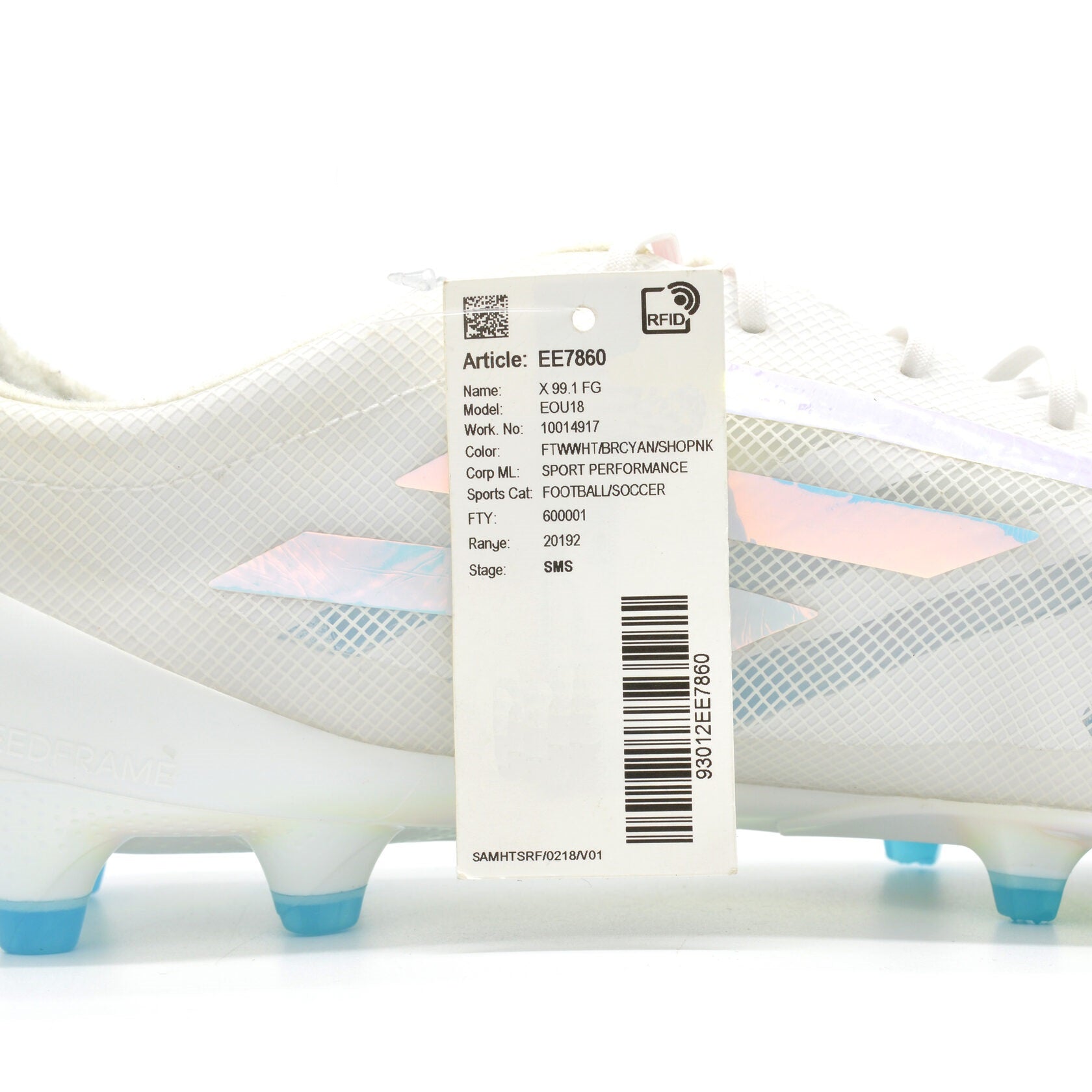 99.1 FG - White/Bright Cyan/Shock Pink Limited Edition - Elite Boots