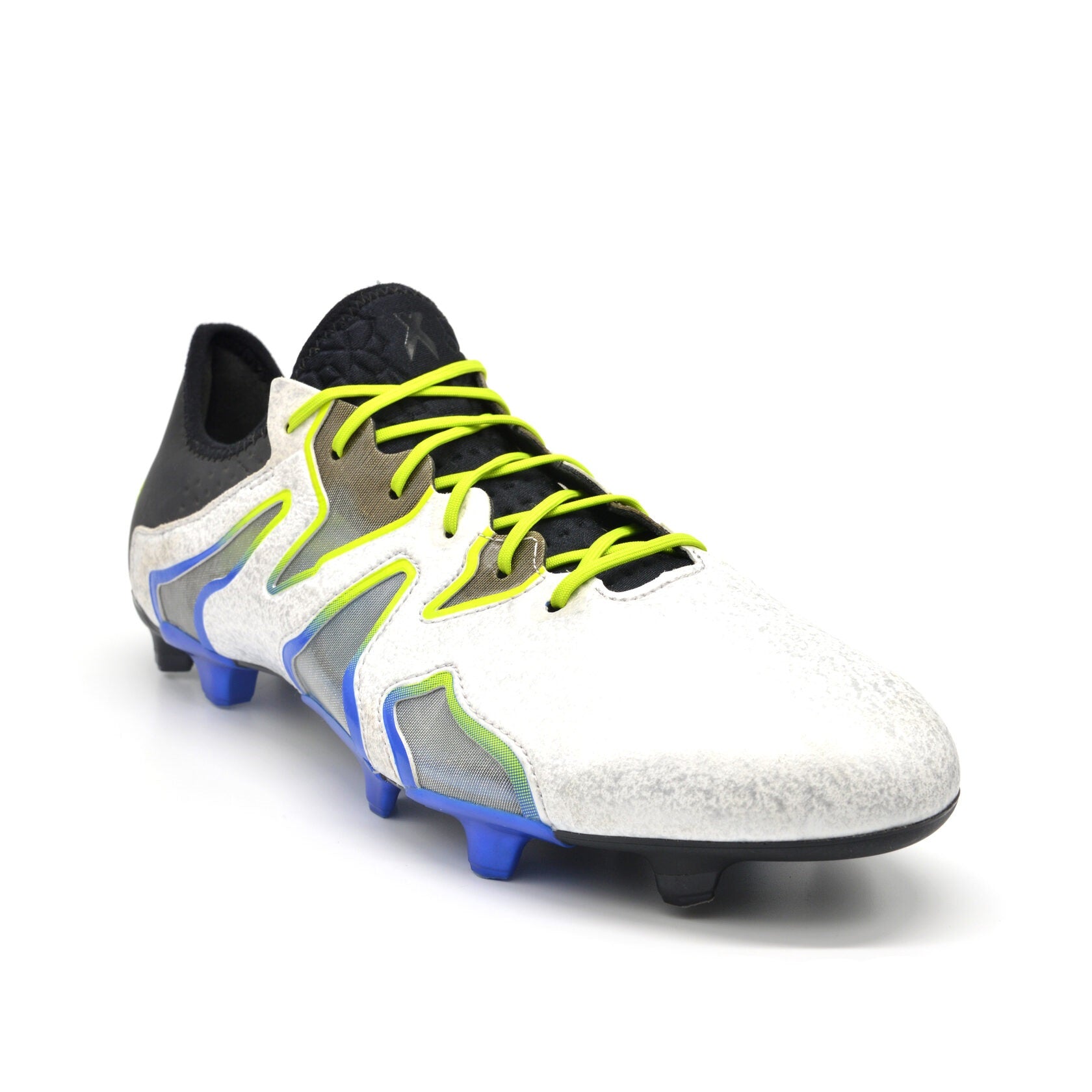 15+ SL Skeleton FG/AG White/Black/Blue - Elite Boots