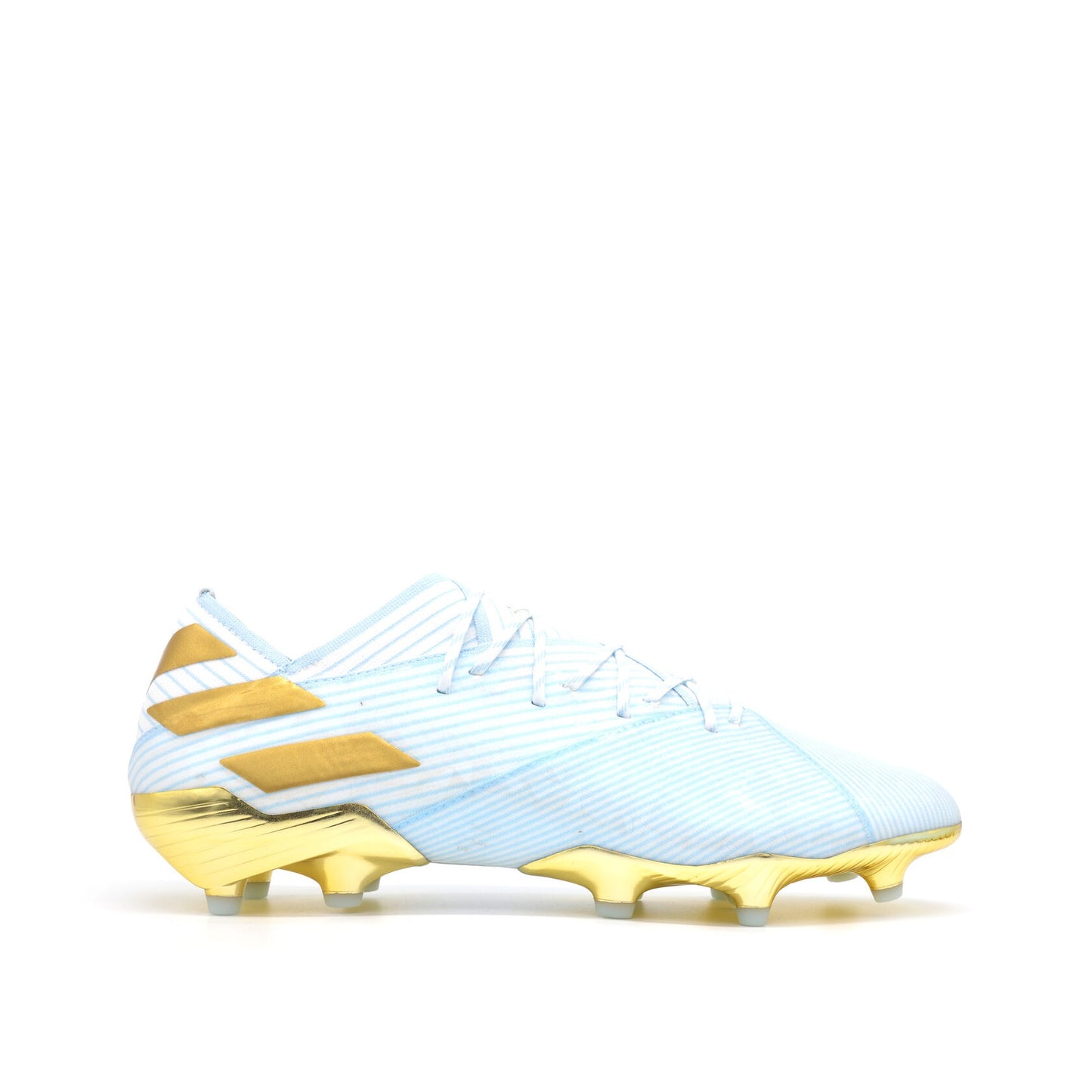 Nemeziz 19.1 FG/AG 15 Years - Light Aqua/Gold Metallic Messi Limited Edition - Elite Boots