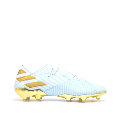 Nemeziz 19.1 FG/AG 15 Years - Light Aqua/Gold Metallic Messi Limited Edition - Elite Boots