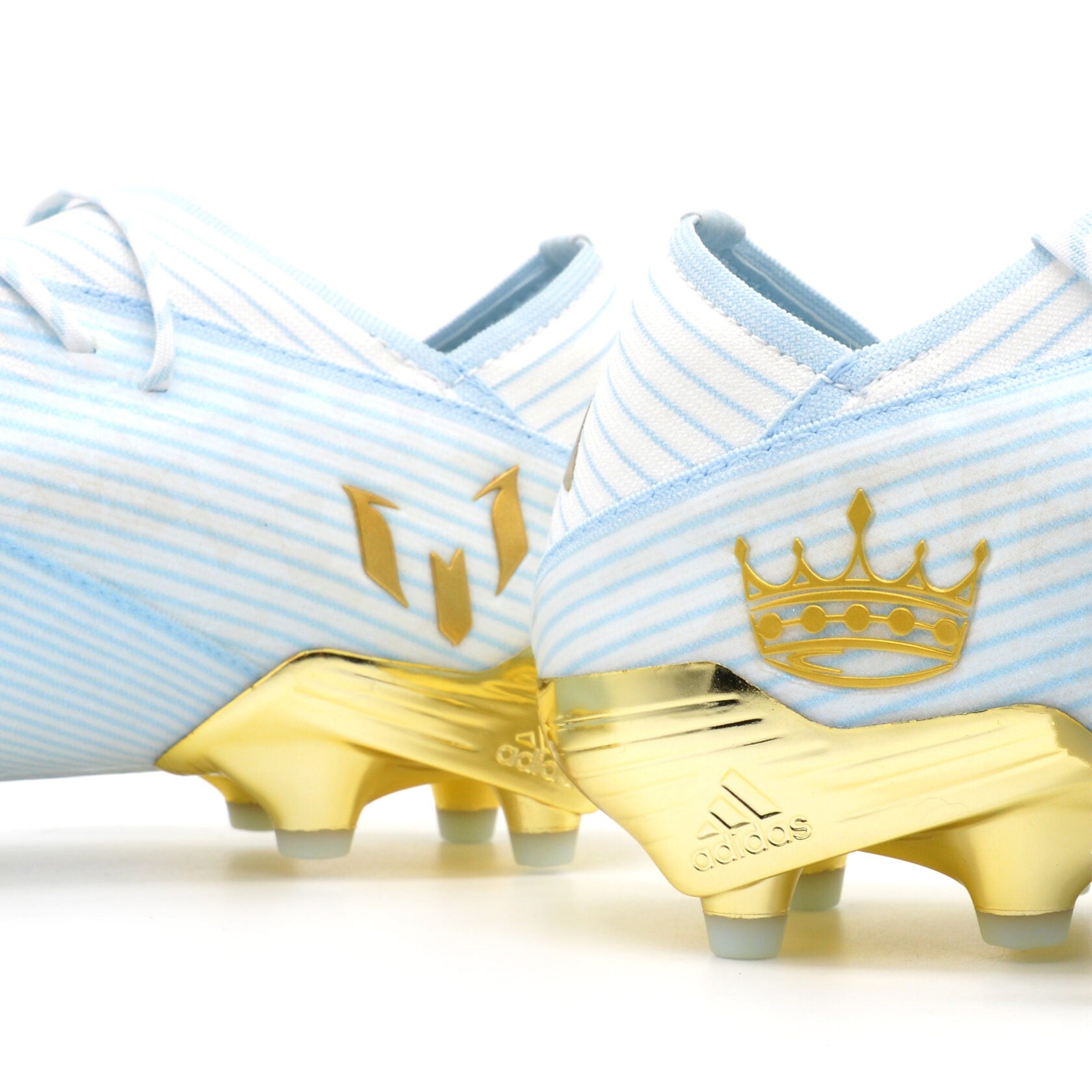 Nemeziz 19.1 FG/AG 15 Years - Light Aqua/Gold Metallic Messi Limited Edition - Elite Boots