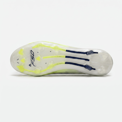 F50 Laceless FG White / Core Black / Lucid Lemon - Elite Boots