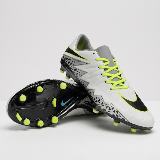 Hypervenom Phinish II FG White / Black / Volt - Elite Boots