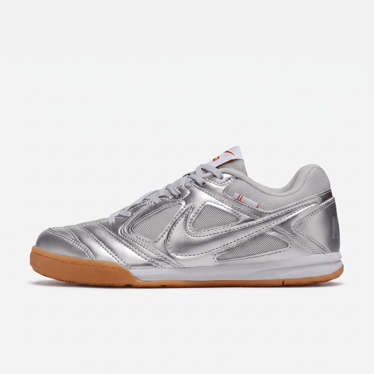 Supreme SB Gato Metallic Silver / White / Gum Light Brown - Elite Boots