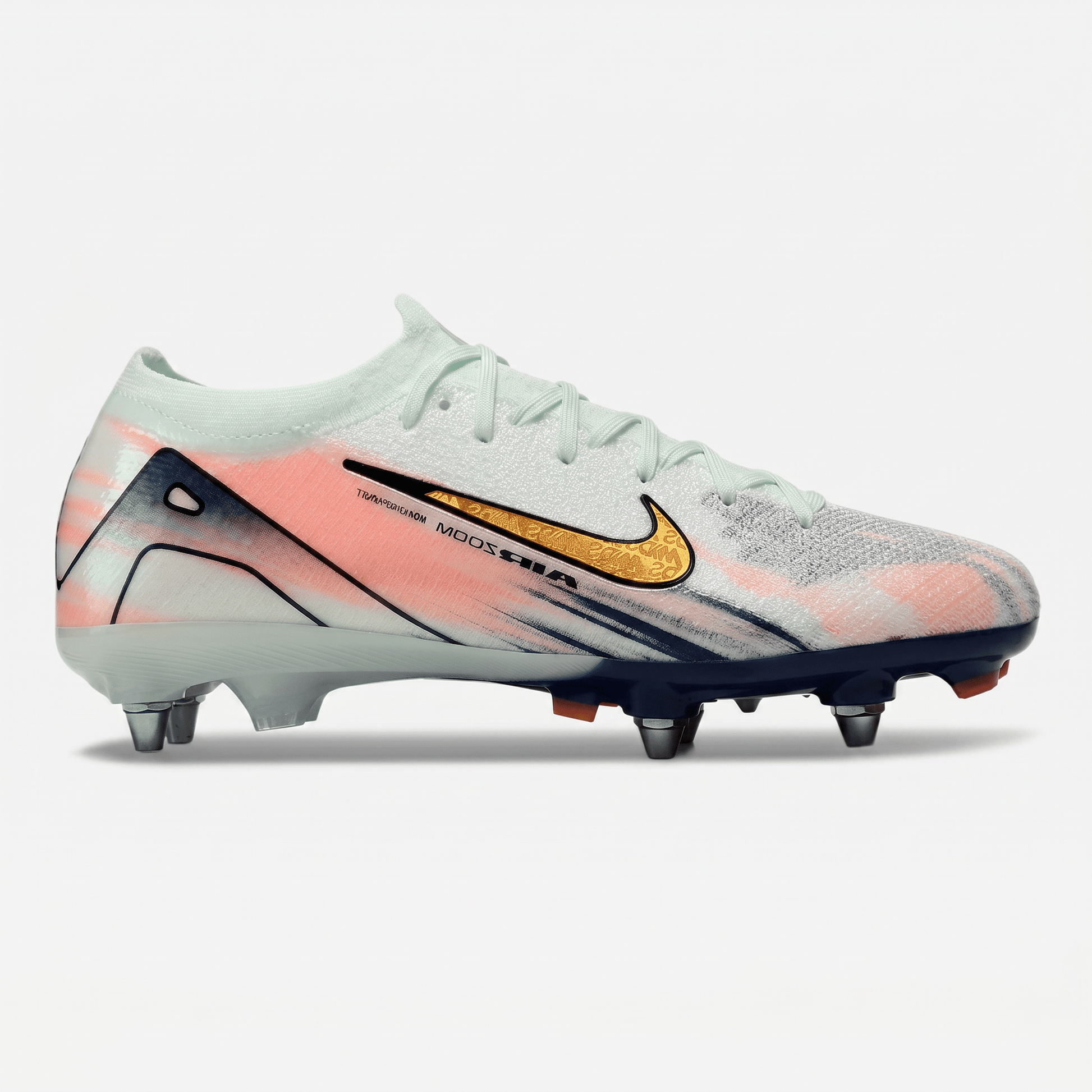 Mercurial Superfly IIX Elite SG White / Navy Blue / Gold / Coral Pink - Elite Boots