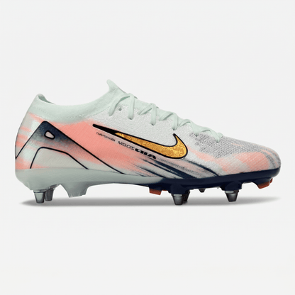 Mercurial Superfly IIX Elite SG White / Navy Blue / Gold / Coral Pink - Elite Boots