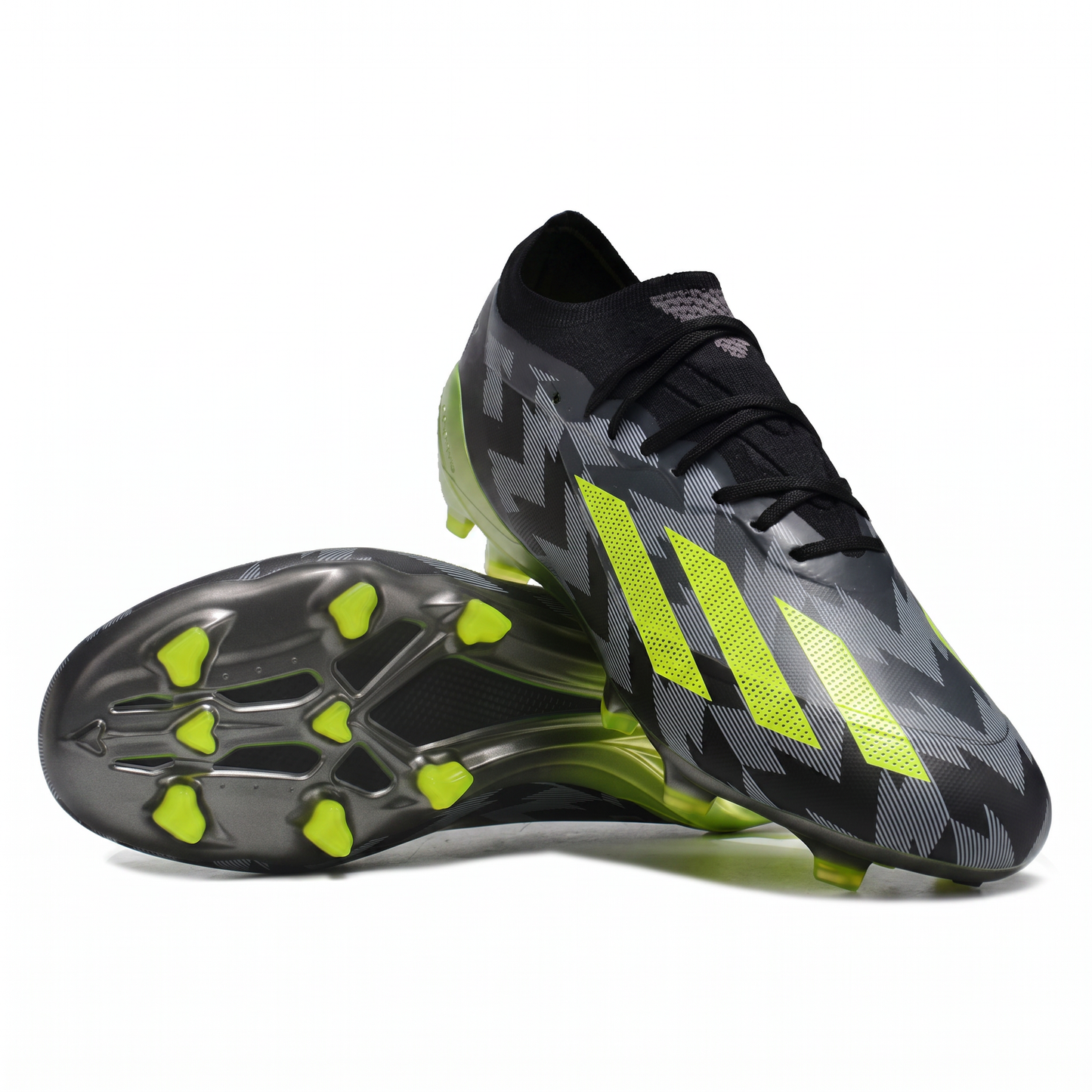X Crazyfast FG Core Black / Charcoal / Team Solar Yellow