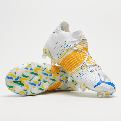 Future Z 1.1 FG/AG White / Cyan / Yellow Alert - Elite Boots