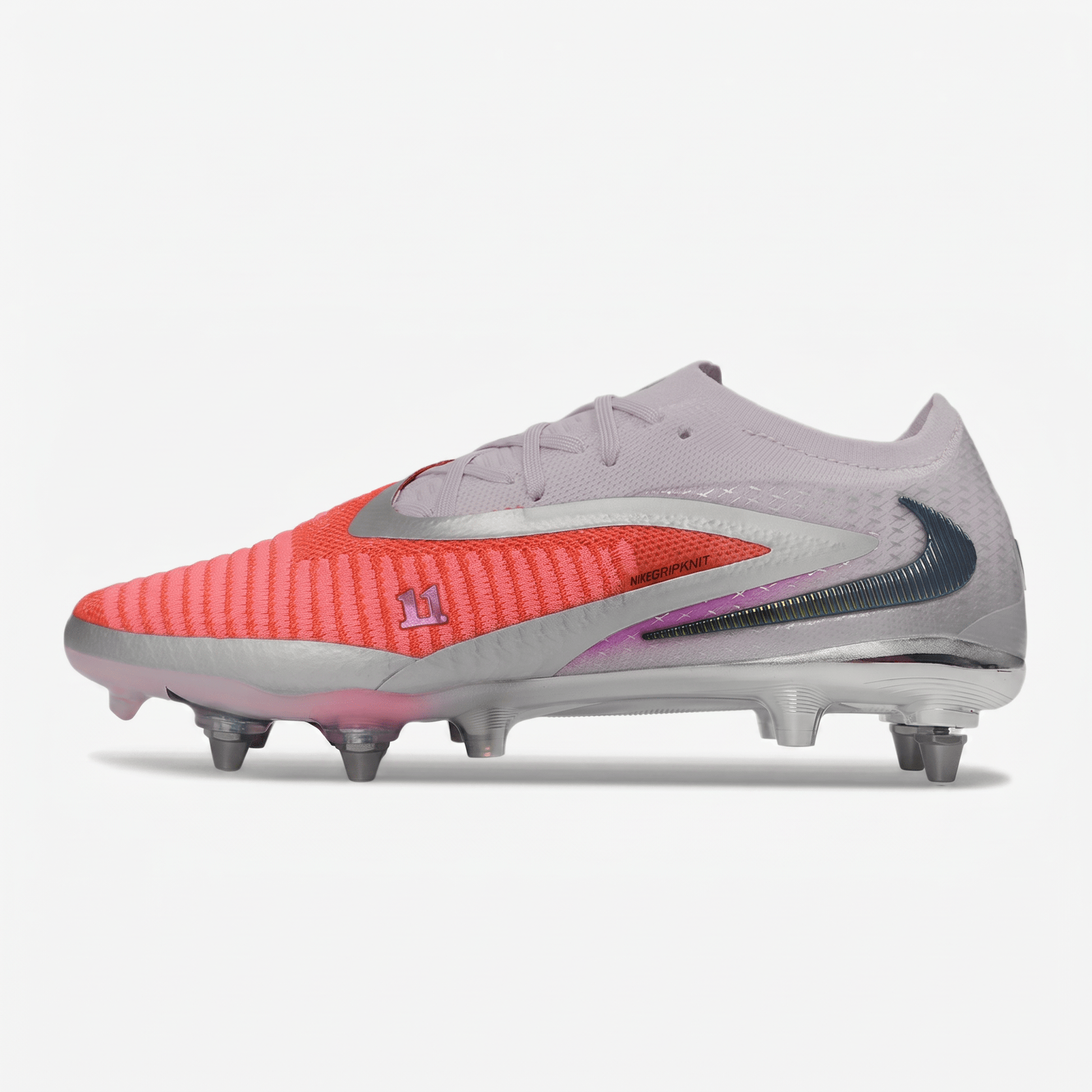 Phantom 6 Low FG Bright Crimson / Black / Metallic Silver - Elite Boots