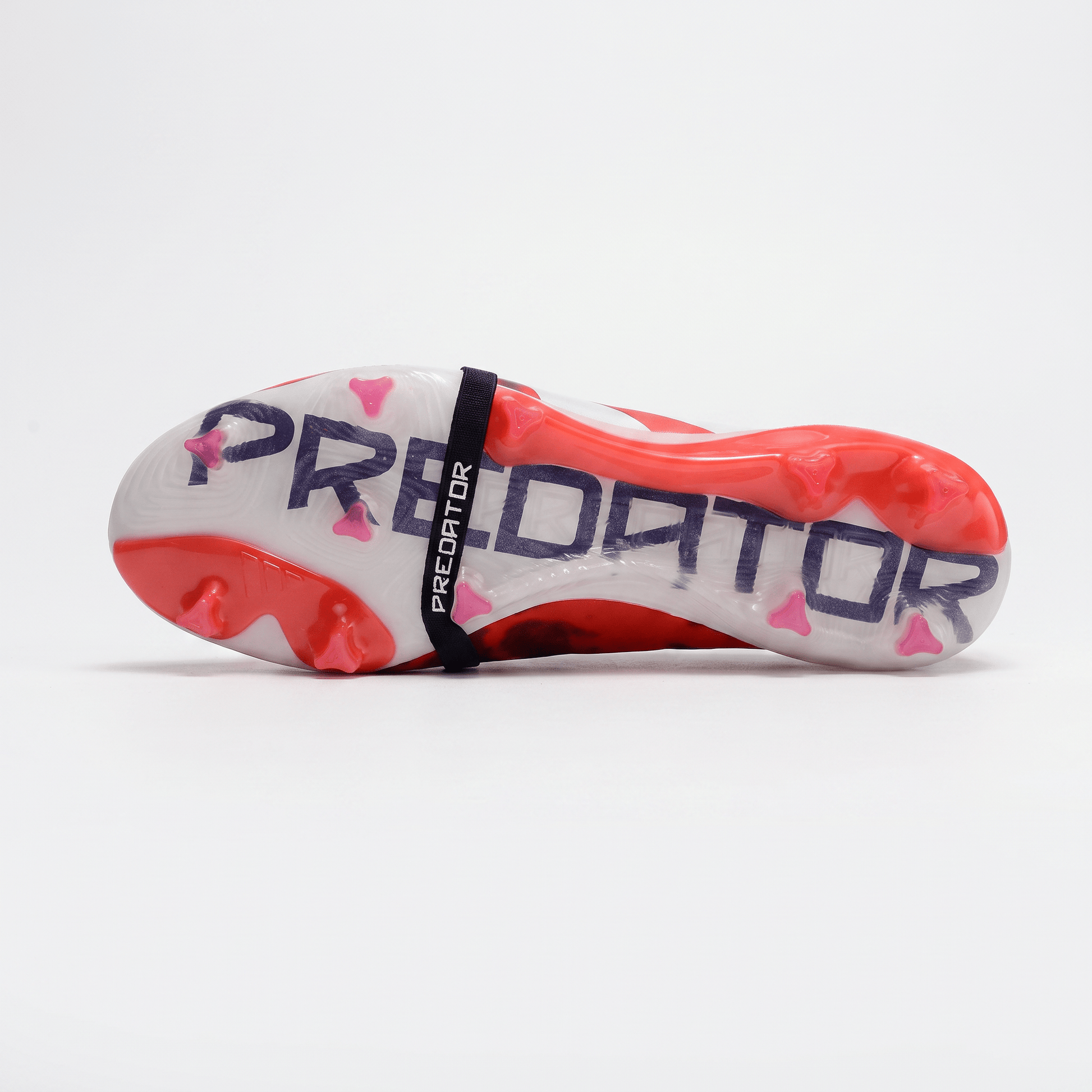 Predator Fold-Over Tongue FG White / Solar Blue / Solar Pink - Elite Boots