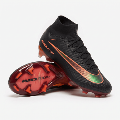 Mercurial Vapor XV Elite FG Black / Metallic Green / Total Orange / Burgundy - Elite Boots