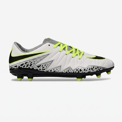 Hypervenom Phinish II FG White / Black / Volt - Elite Boots