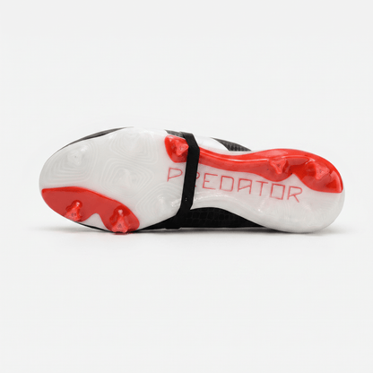 Predator Fold-Over Tongue FG Core Black / Cloud White / Solar Red - Elite Boots