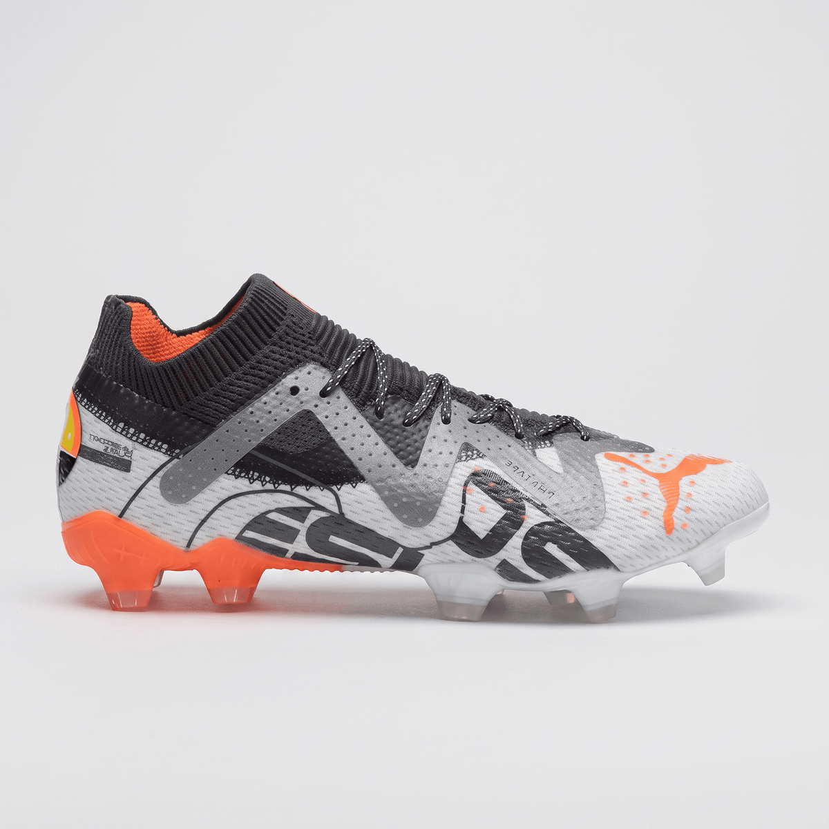 Future Ultimate FG/AG White / Ultra Orange / Asphalt - Elite Boots