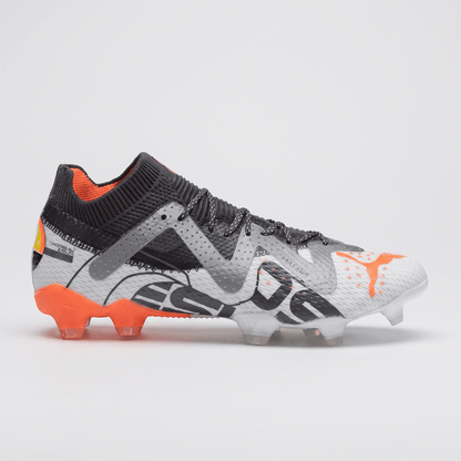 Future Ultimate FG/AG White / Ultra Orange / Asphalt - Elite Boots