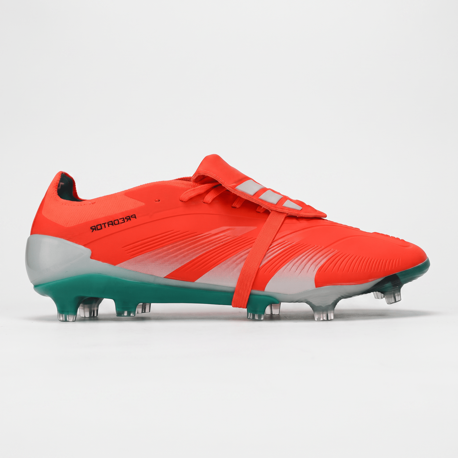 Predator Fold-Over Tongue FG Solar Red / Cloud White / Pulse Lime - Elite Boots