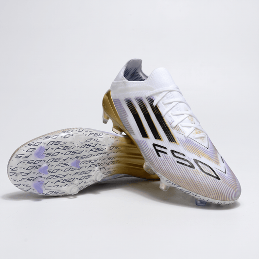 F50 FG Cloud White / Gold Metallic / Core Black - Elite Boots