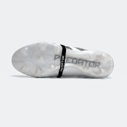 Predator Fold-Over Tongue FG White / Core Black / Solar Red - Elite Boots