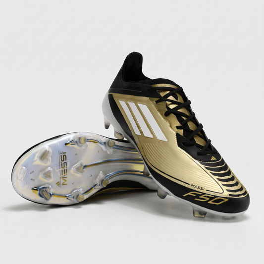 F50 FG Gold Metallic / Core Black / Cloud White - Elite Boots