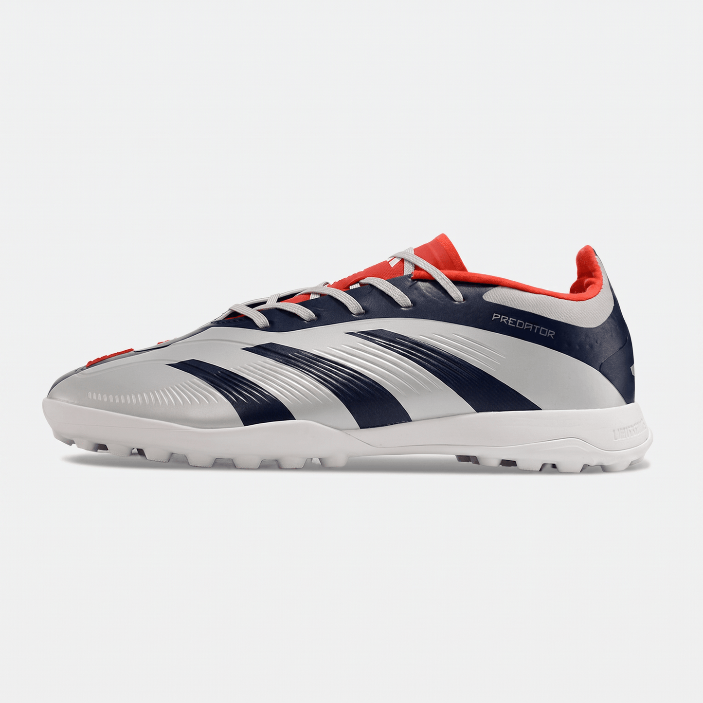 Predator TF Muted Silver / Core Black / Solar Red - Elite Boots
