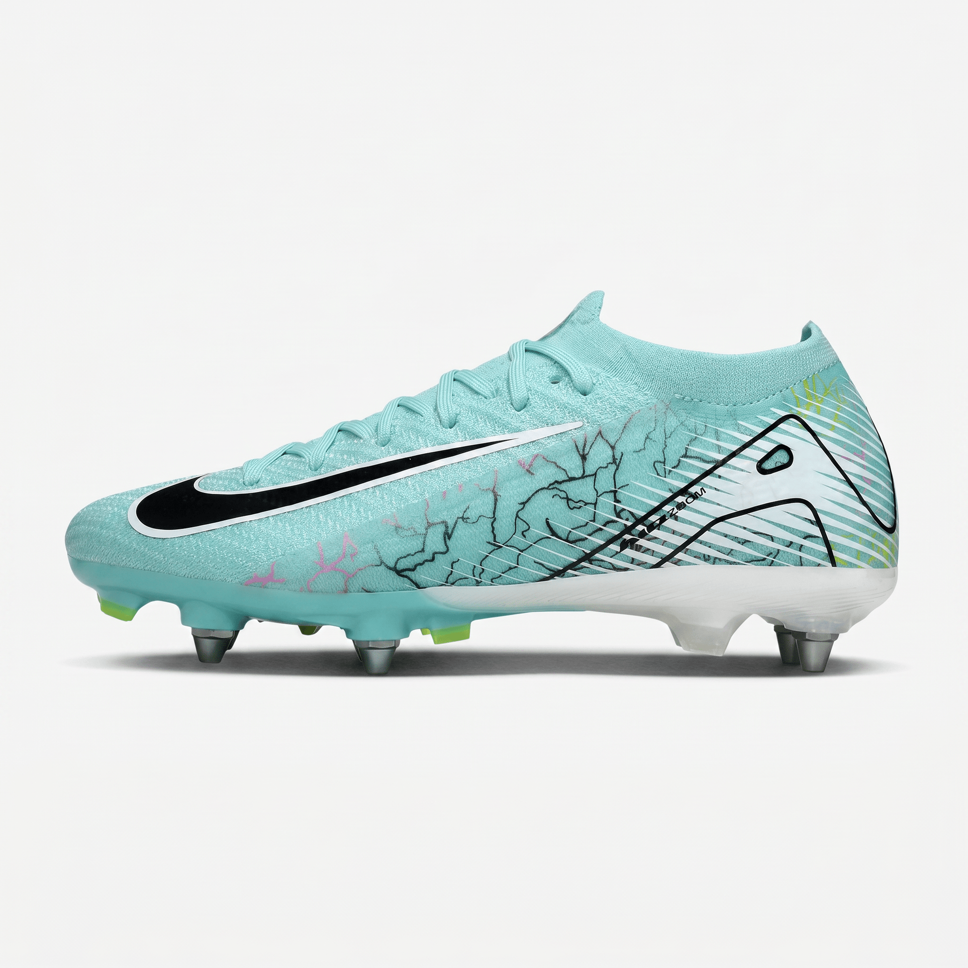 Mercurial Superfly IIX Elite SG Ice Blue / Black / Volt Green - Elite Boots