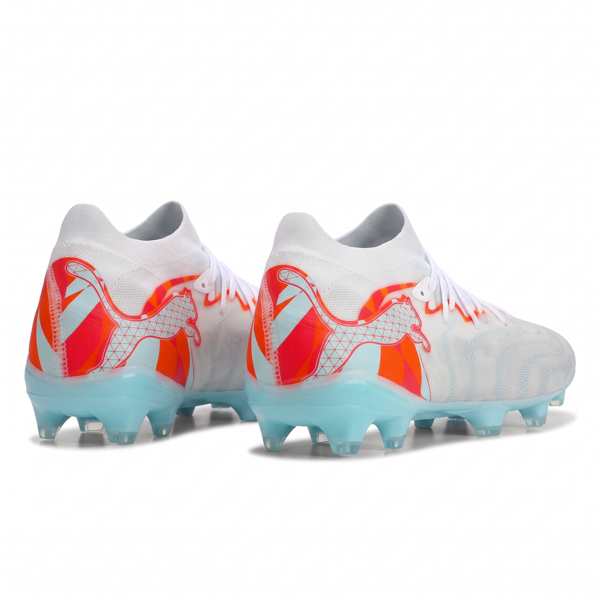 Future 9 Ultimate Weiß / Ultra-Orange / Pink-Alarm / Hell-Aqua