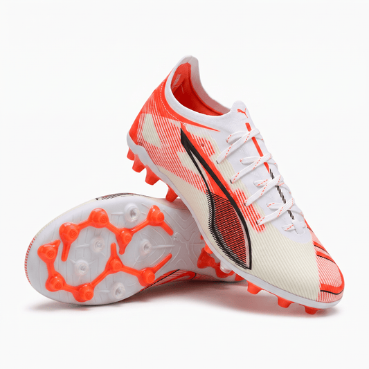Ultra 5 Pro MG White / Black / Glowing Red - Elite Boots