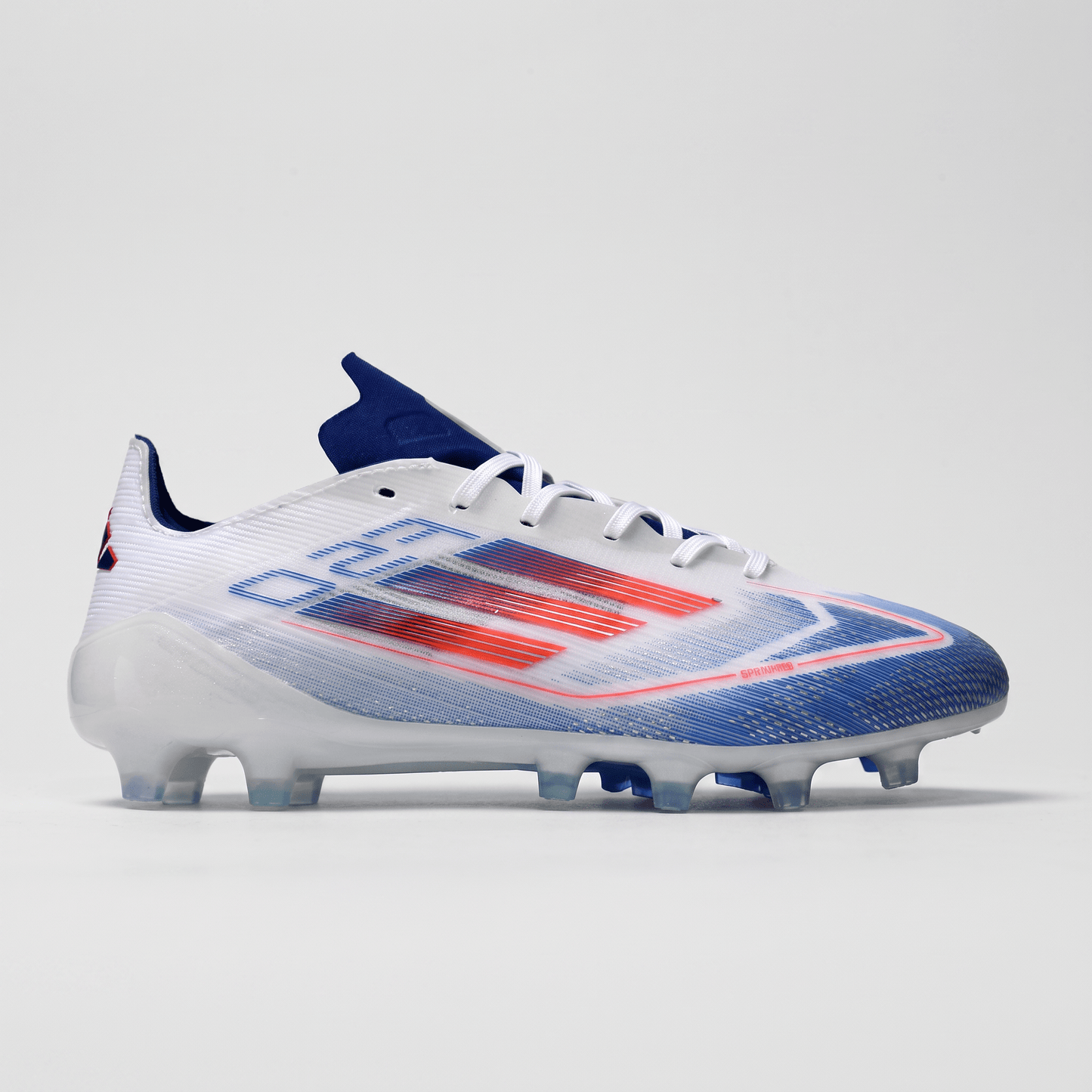 F50 FG Footwear White / Solar Red / Lucid Blue - Elite Boots