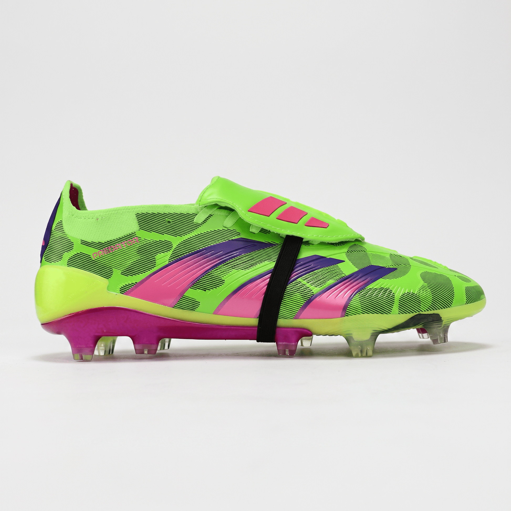 Predator Fold-Over Tongue FG Solar Red / Cloud White / Pulse Lime - Elite Boots