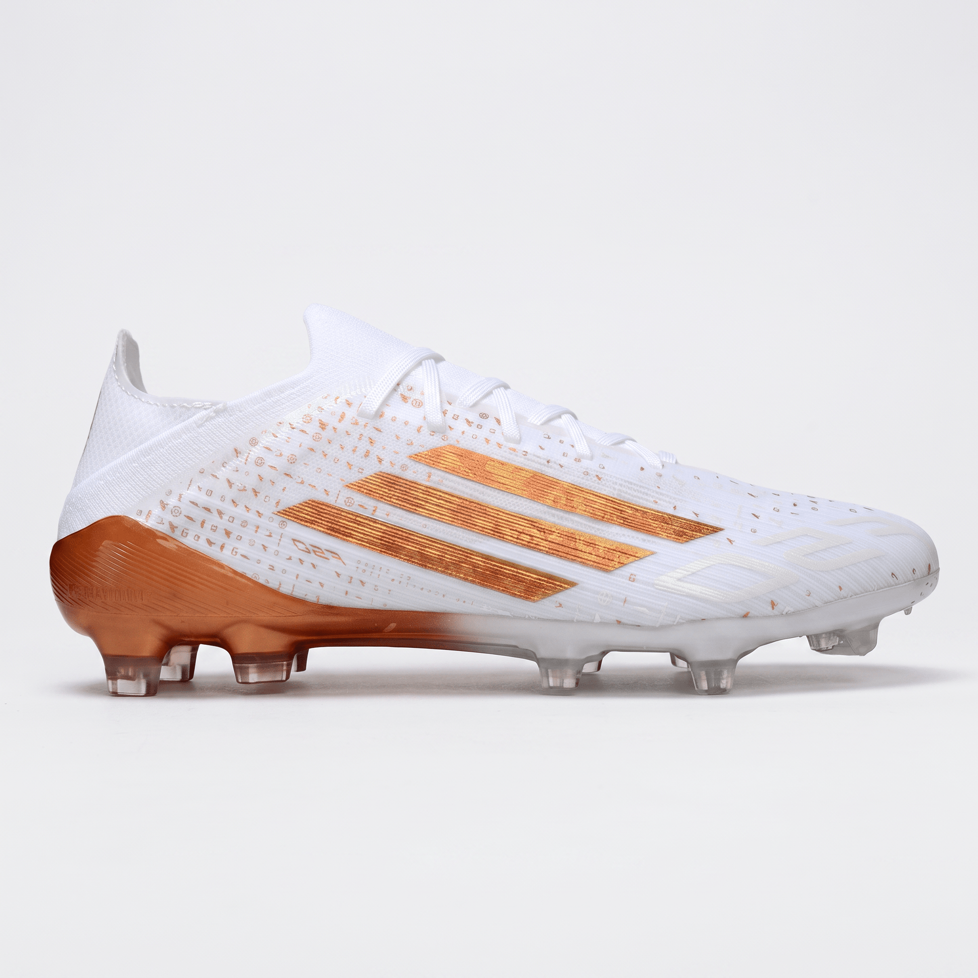 F50 FG Footwear White / Golden Beige / Gold Metallic - Elite Boots