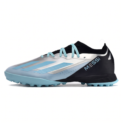 X Crazyfast TF Metallic Silver / Core Black / Bliss Blue