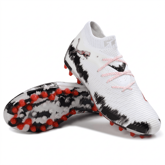 Future 8 Ultimate MG White / Black / Silver Mist / Red - Elite Boots