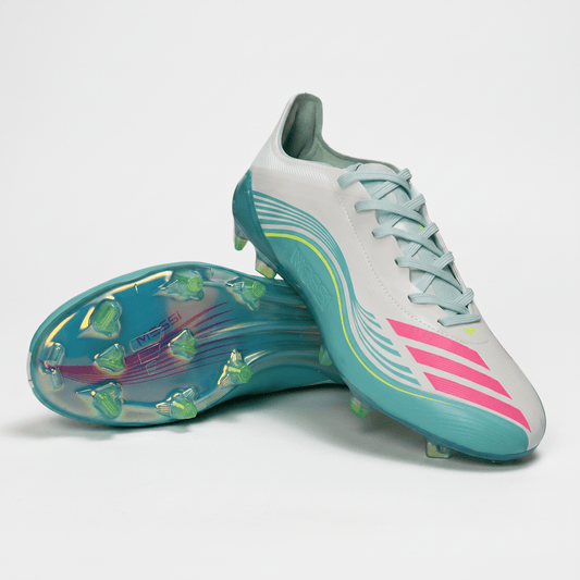 F50 Hyperfast Pro FG White / Lucid Blue / Solar Yellow - Elite Boots