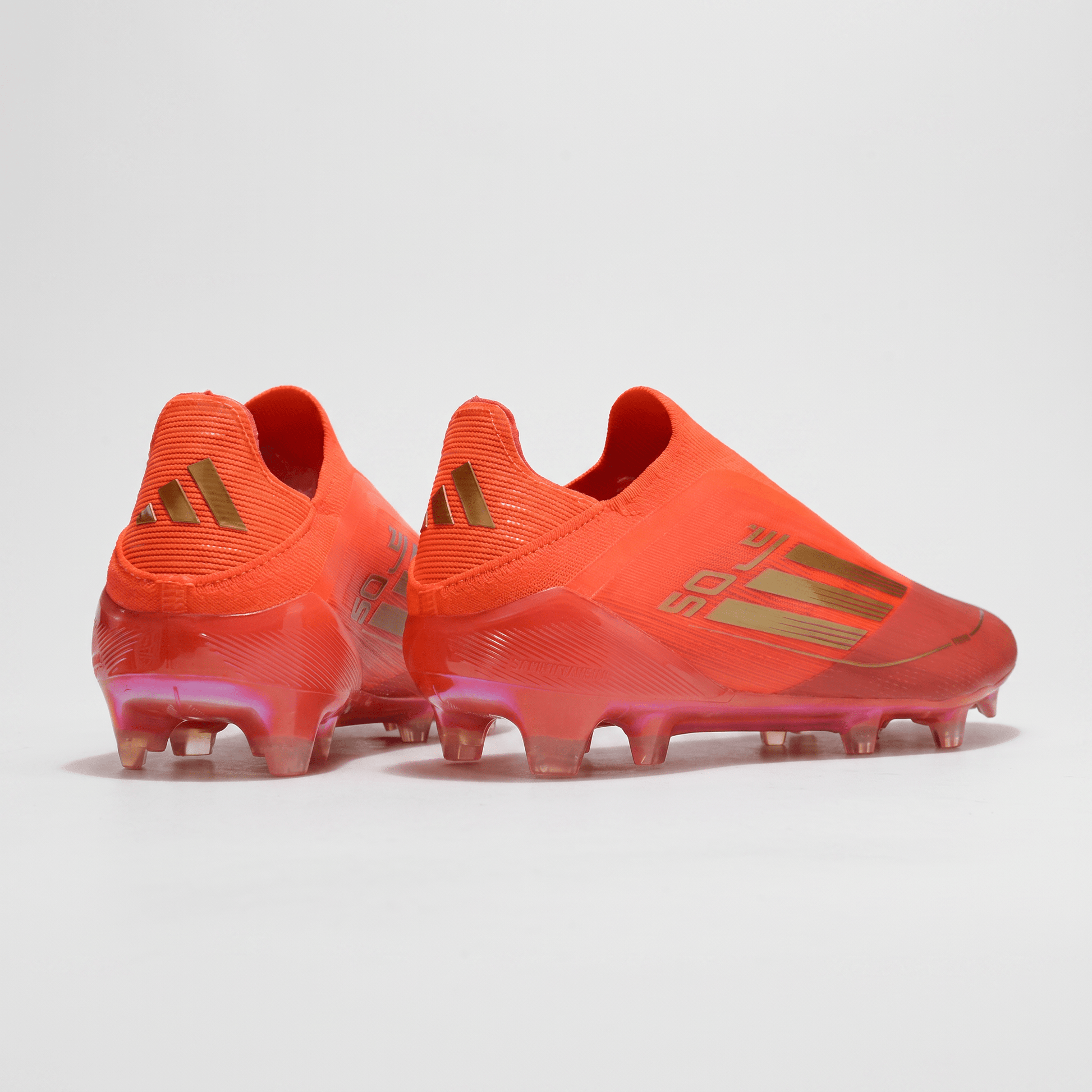 F50 Laceless FG Solar Red / Gold Metallic / Bright Red - Elite Boots