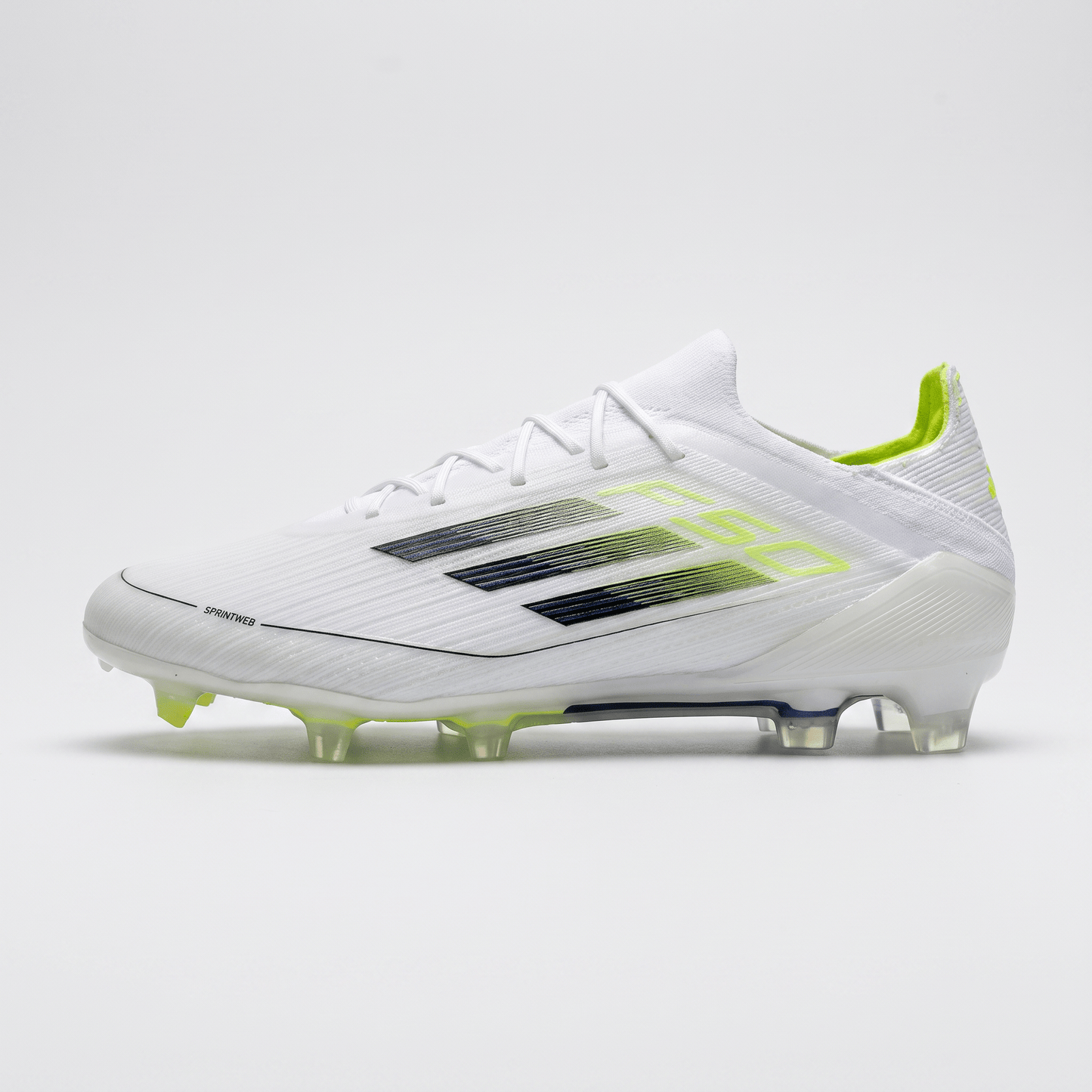 F50 FG Cloud White / Iron Metallic / Hi-Res Yellow - Elite Boots