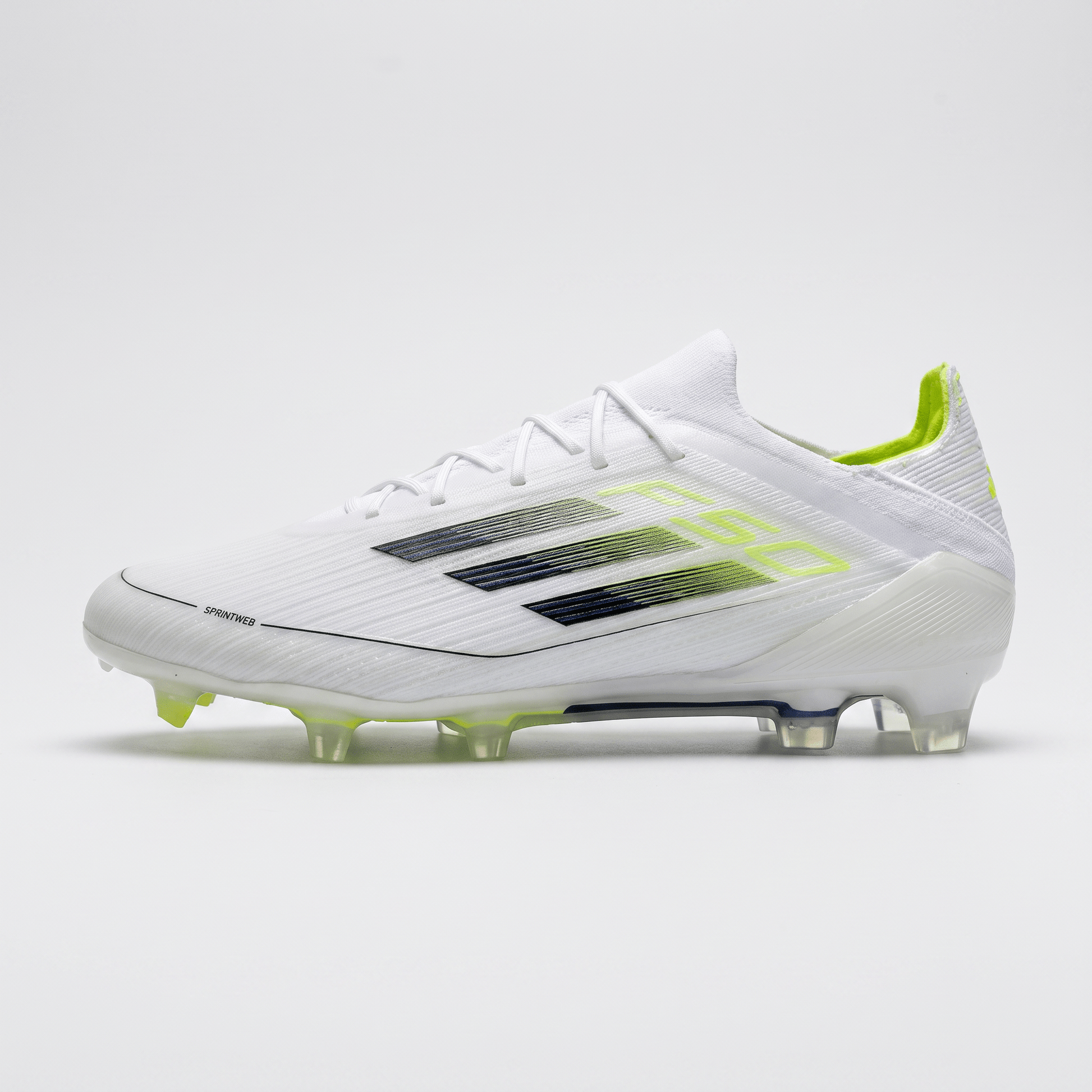 F50 FG Cloud White / Iron Metallic / Hi-Res Yellow - Elite Boots