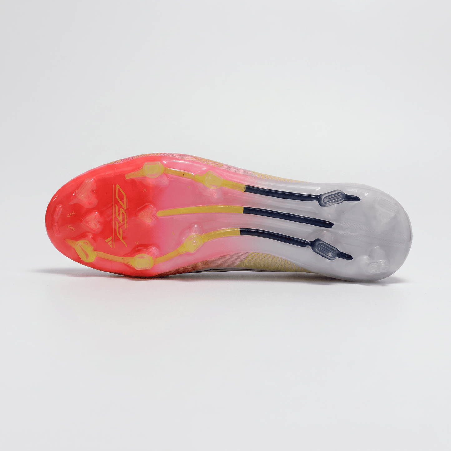 F50 Laceless FG/AG White / Core Black / Solar Yellow - Elite Boots