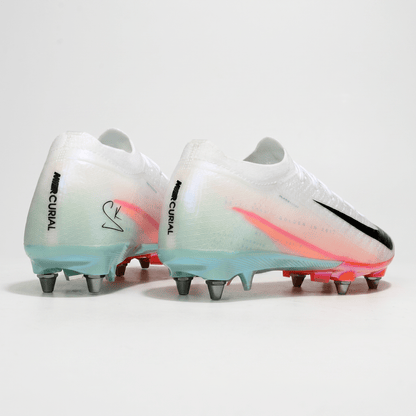 Mercurial Superfly IIX Elite SG White / Black / Hyper Orange / Mint Green - Elite Boots