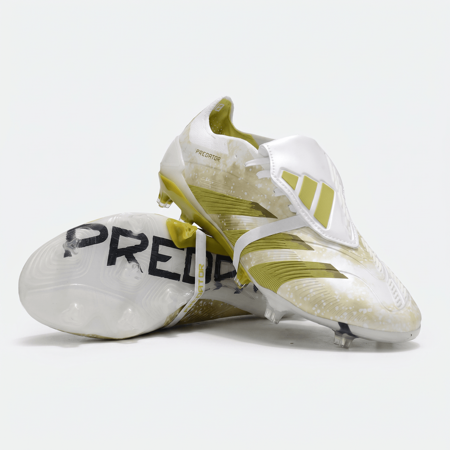 Predator Fold-Over Tongue FG Cloud White / Gold Metallic / Cloud White - Elite Boots