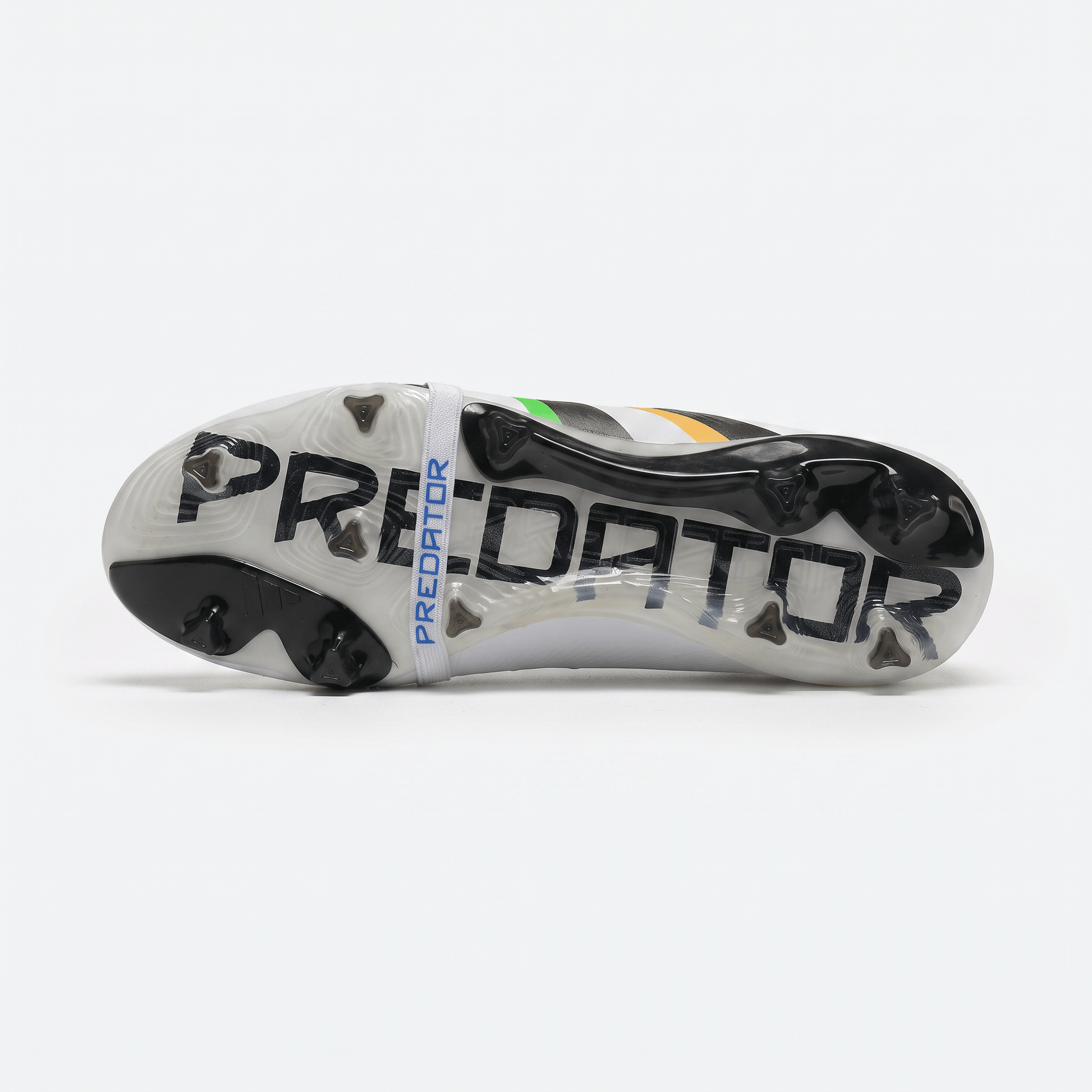 Predator Fold-Over Tongue FG White / Core Black / Multi-Color - Elite Boots